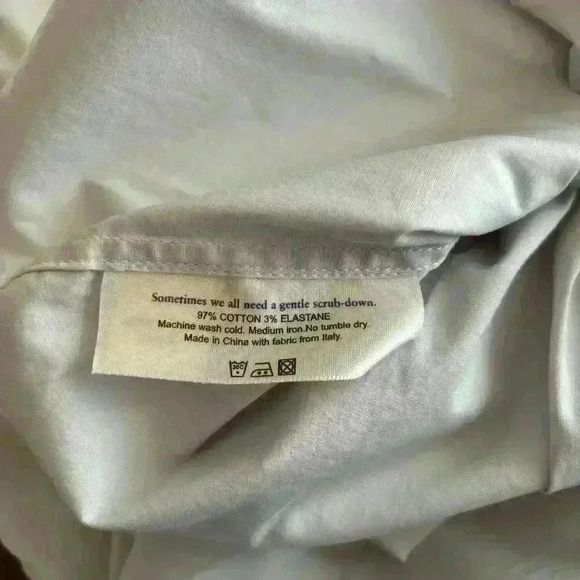 M.M. Lafleur Collarless 1/2 Button Up Tunic Long Sleeve Mandarin Collar - Picture 13 of 13